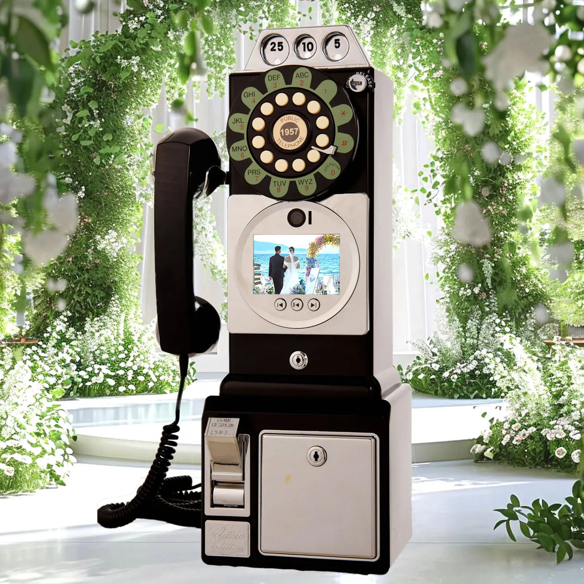 Retro Audio Video Guestbook Wedding Video Message Telephone Guest Video Signature Register Birthday Party Blessing Video Reco