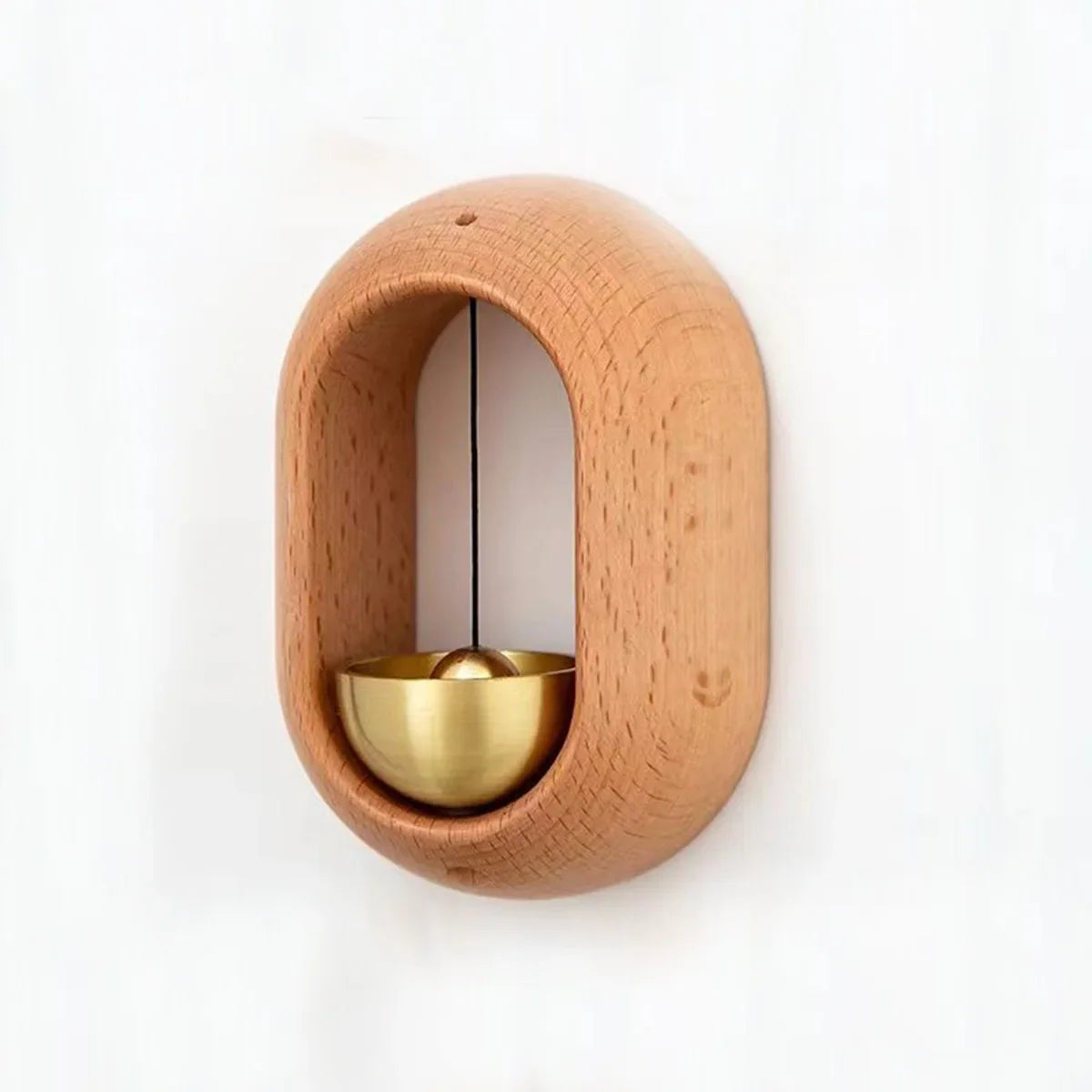 Magnetic Hanging Door Bell Wooden Doorbell Wind Chimes Beech Wood Shop Keeper Bells for Home & Business Door Opening Decorati