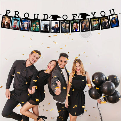 Graduation Photo Banner No DIY, Graduation Picture Banner Personalized Graduation Banner 2025 Proud of You Banner, Graduation