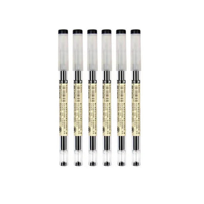 Japan Fine Point Pen 0.35mm Black Blue Red Ink Gel Pen Ballpoint Pen School Office Student Writing Stationery Supply - 6pen b
