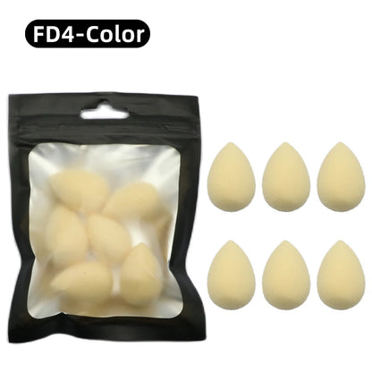 OGEYERO6pcs Mini Makeup Sponge Puff Beauty Egg Sponge for Makeup Concealer Foundation Face Cosmetic Puff Kit Make Up Blender 