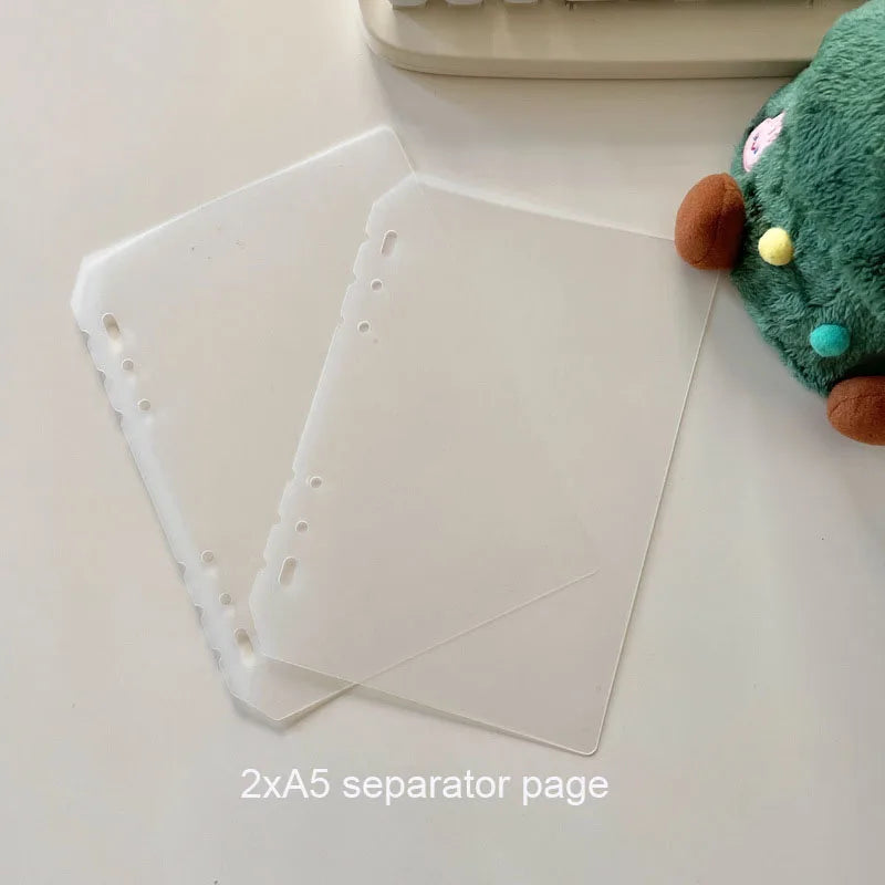 Sharkbang Designed A5 Binder Hard Cover Ring Collect Book Journal Refills Checkerboard Bandage Postcards Sticker Organizer - 