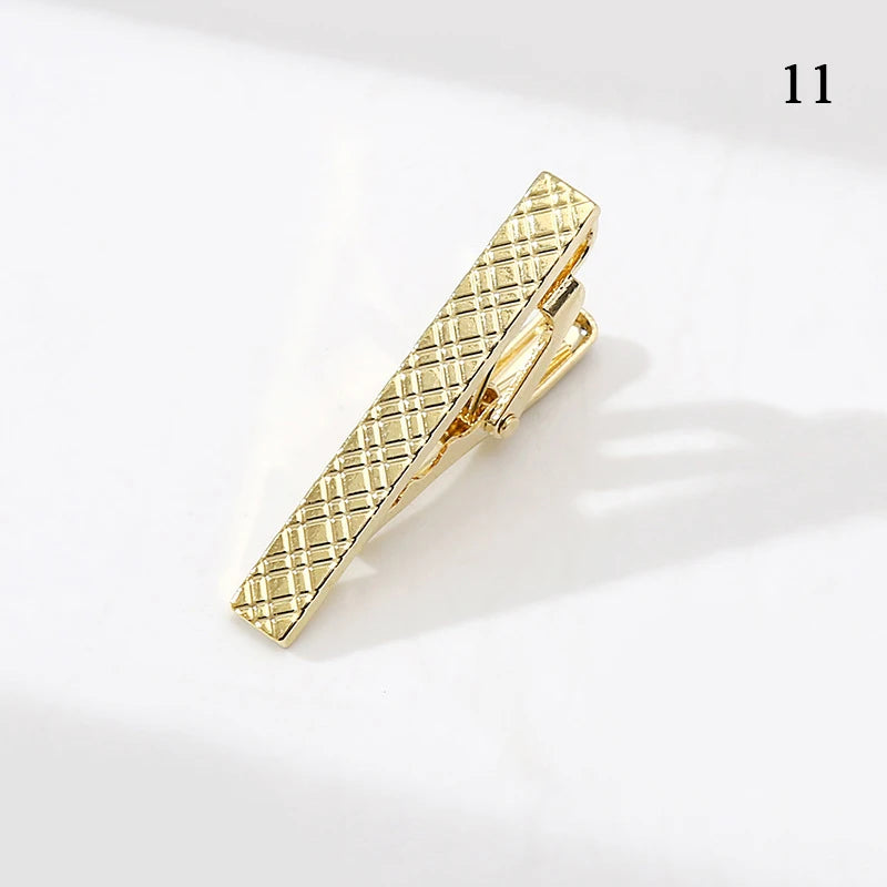 Tie Pin For Men Classic Tie Clips Copper Tie Bar Tie Collar Pin Business Corbata Necktie Clip Jewelry Gift Wedding Accessorie