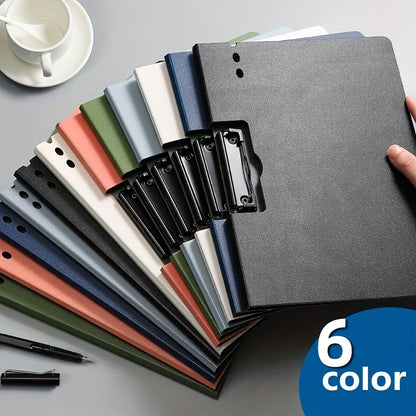 1pc A4 File Folders, Documents Organizer, Clipboard With Cover, Paper Folder For Business & School, Stationery & Office Suppl