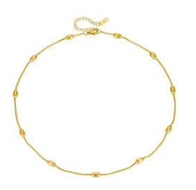 Stainless Steel Creative Steel Ball Chain Necklace - C58