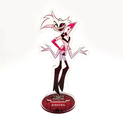 Anime Figurine Hazbin Hotel Acrylic Standee Alastor & Angel Desk Display Figure, Collectible Acrylic Stand, Gift for Fans