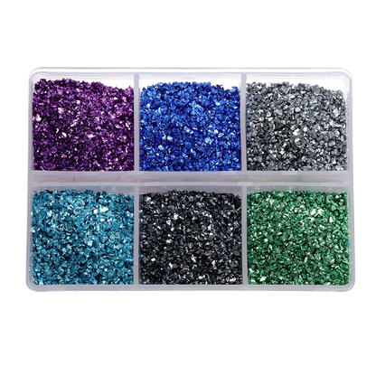 30g/Box Crushed Glass Stones Resin Filling Irregular Broken Stone for DIY Epoxy Resin Mold Crafts Nail Art Decoration Materia