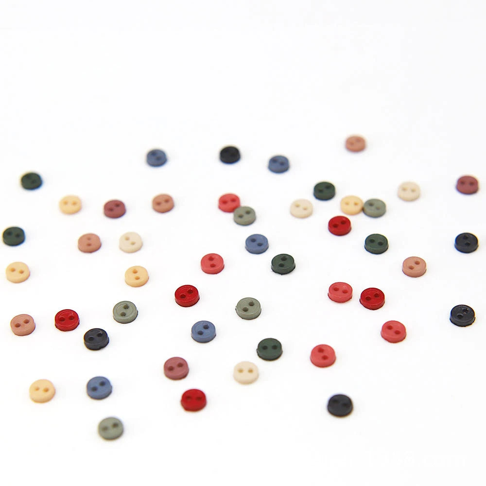4mm Cartoon Mini Buttons Round Tiny Button For DIY Crafts Doll Shoes Clothing Decor Garment Sewing Scrapbooking Card Making