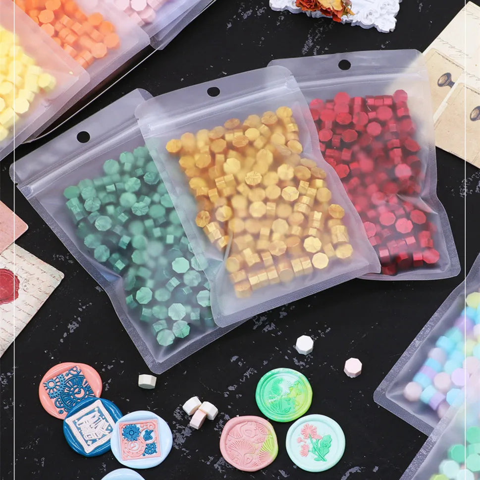 200pcs Octagon Sealing Wax Beads for Wax Seal Stamp for Scrapbooking Cards Envelopes Wedding Invitations Gift Packaging