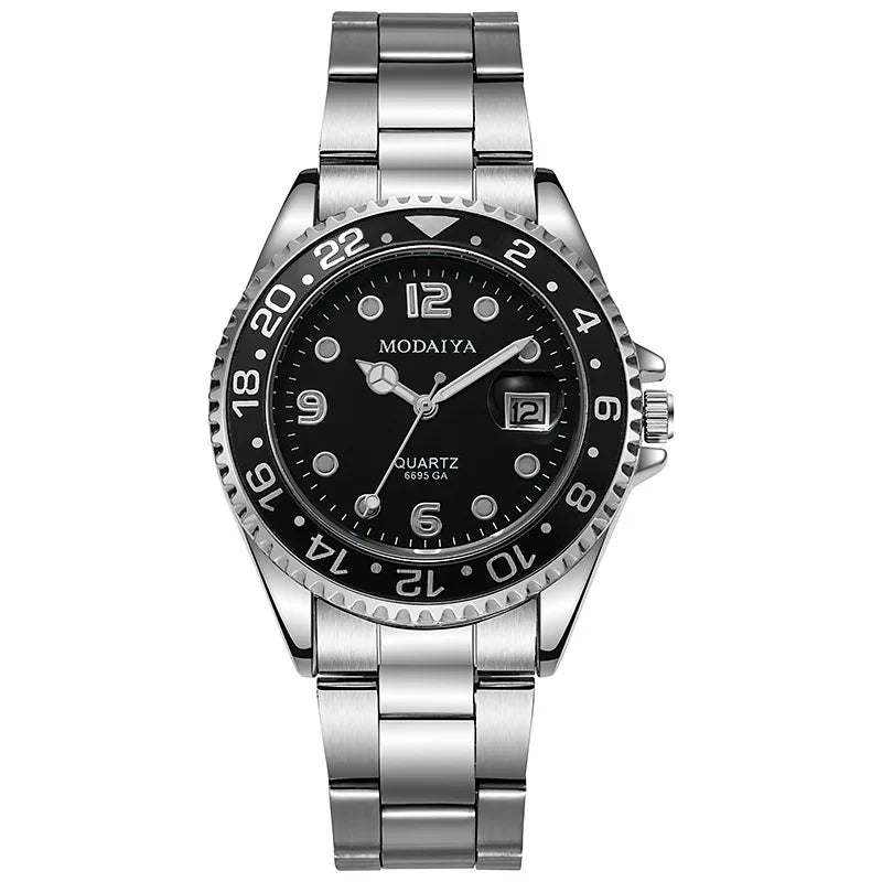 Fashion Men's Watches Date High-end Luxury Casual Sport Clock Classic Business Quartz Male Stainless Steel Wristwatches