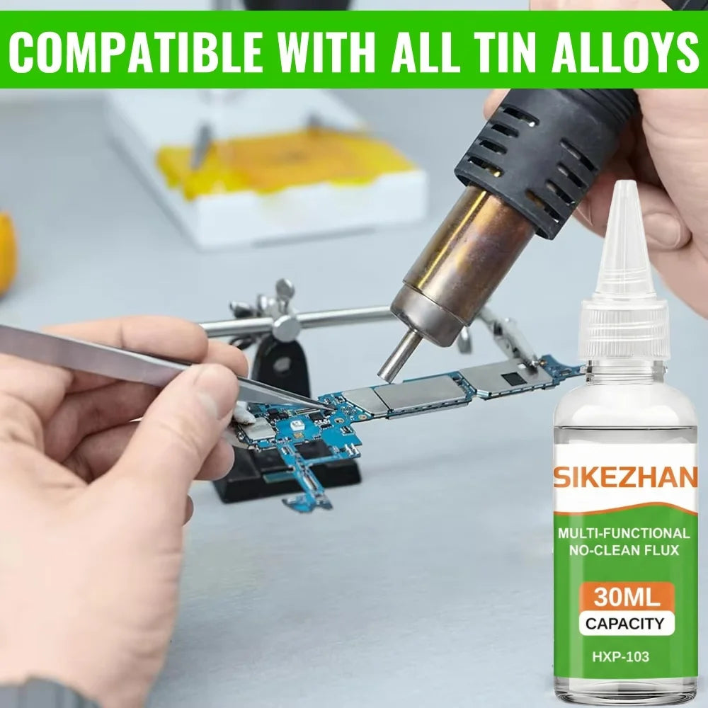 Stainless Steel Liquid Soldering Flux No-Clean Welding Fluid for Nickel Copper Iron 18650 Battery PCB Repair