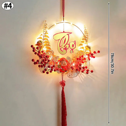 Vietnamese Spring Festival Decorations Paper Flowers Hanging Ornament 2026 New Year Home Decoraitons Room Wall Decor - S19