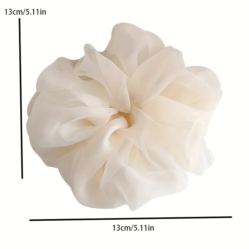 Large Mesh Hair Rope for Women Simple and Fashiona Does Not Hurt The Hair Hair Rope Cute Girl High Ponytail Scrunchie