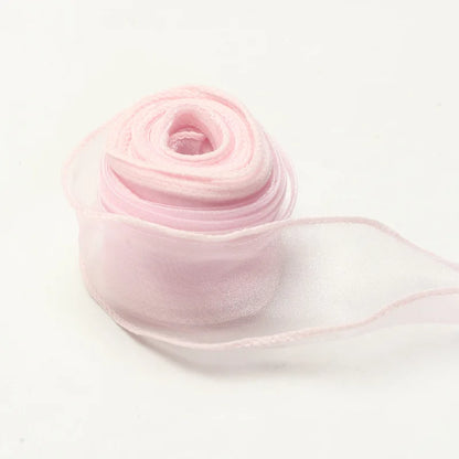 10Yards Fishtail Chiffon Ribbon Wavy Edged Organza Ribbon For DIY Crafts Bouquet Gift Wrapping Wedding Decoration Sewing Acce