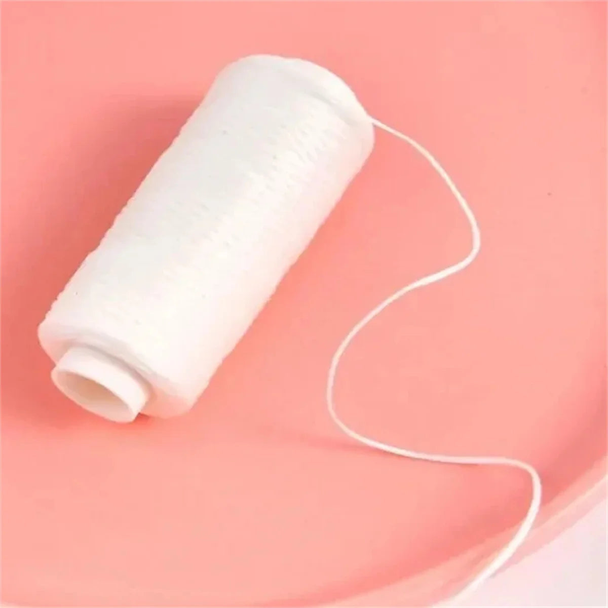 1pcs 50m leather sewing wax thread - Practical long thread for leather DIY/ book binding/shoe repair/leather projects - white