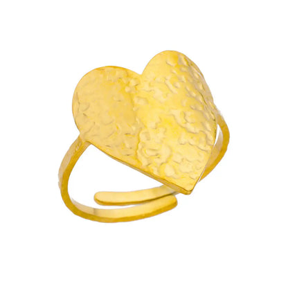316L Stainless Steel Rings for Women Gold Color Never Fade Luxury Classic rings wedding couple rings Jewelry - JZ5458G