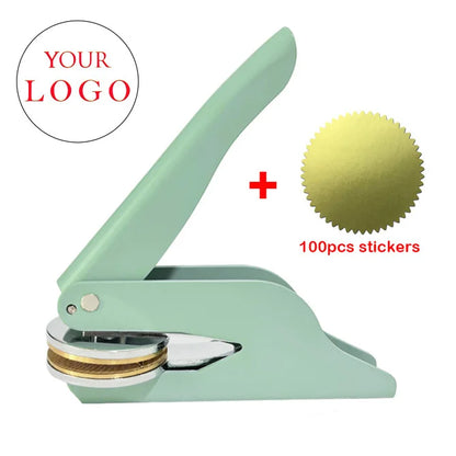 Embosser Stamp LOGO Customized Wedding Library Book Private Seals Customization Envelope Party Invitation Embossing Stamps DI