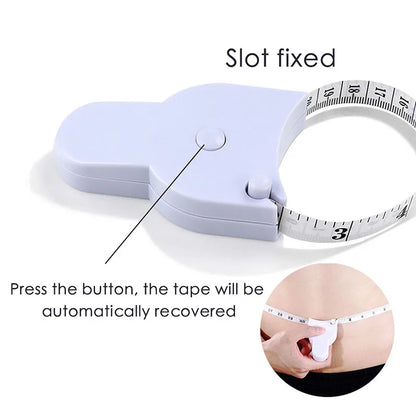 Self-tightening Body Measuring Tape Ruler 150cm/60 Inch Sewing Tailor Dressmaking Measure Ruler Meter Film for Waist Chest Le