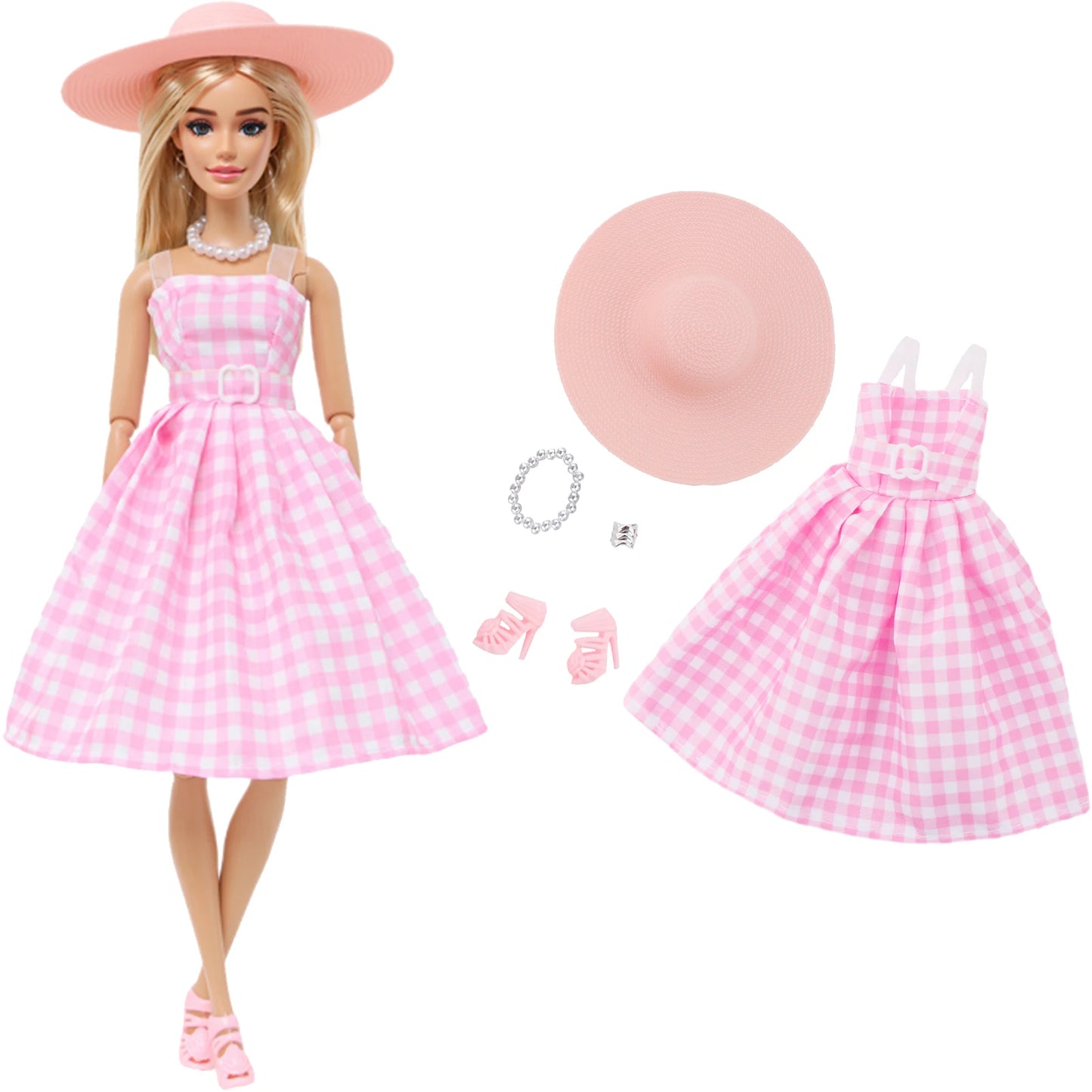 New Fashion Doll Dress Daily Outfit Girl Party Skirt Cute Mini Gown With Bag Clothes for 1/6 Doll DIY Accessories Baby Toys -