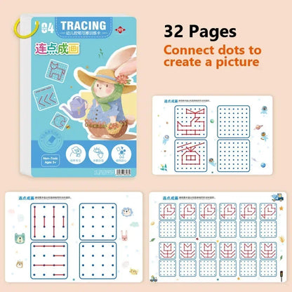 Magical Tracing Workbook Educational Montessori Books for Children Pen Control Training Reusable Calligraphy Copybook for Kid