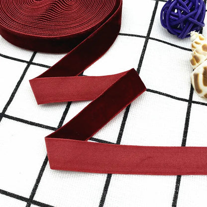 6-38mm Velvet Ribbon Wedding Party Decoration Handmade Gift Wrapping Hair Bowknot DIY Christmas