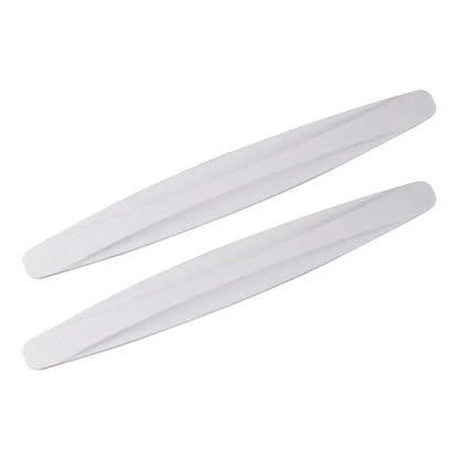 2pcs Car Bumper Protector Strip Guard Corner Protection Strips Scratch Protector Crash Anti Collision Auto Accessories - Whit
