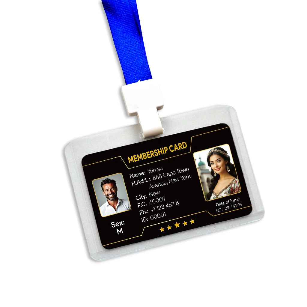 Custom 1 PCS Fan Club Membership Card PVC Plastic VIP Loyalty Card for Influencers Supporters