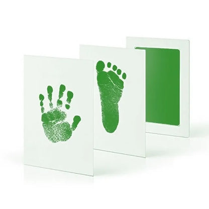 Newborn Baby DIY Hand And Footprint Kit Ink Pads Photo Frame Handprint Toddlers Souvenir Accessories Safe Clean Baby Shower G