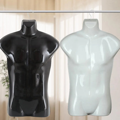 Male Mannequin Hanger Fashion Body Manikin for Garment Vendors Market Commercial