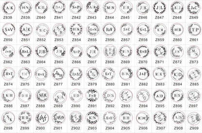 Customize Embossing Stamp Wedding Monogram Embosser Stamp,Personalized 2 initials Embosser Stamp,Wedding gift,hand held embos