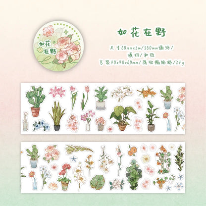 Journal GO 6/5x200cm Instagram Cute Daily Guka Tape Stickers DIY Stationery Scrapbooking Journaling Decorative Masking Tape