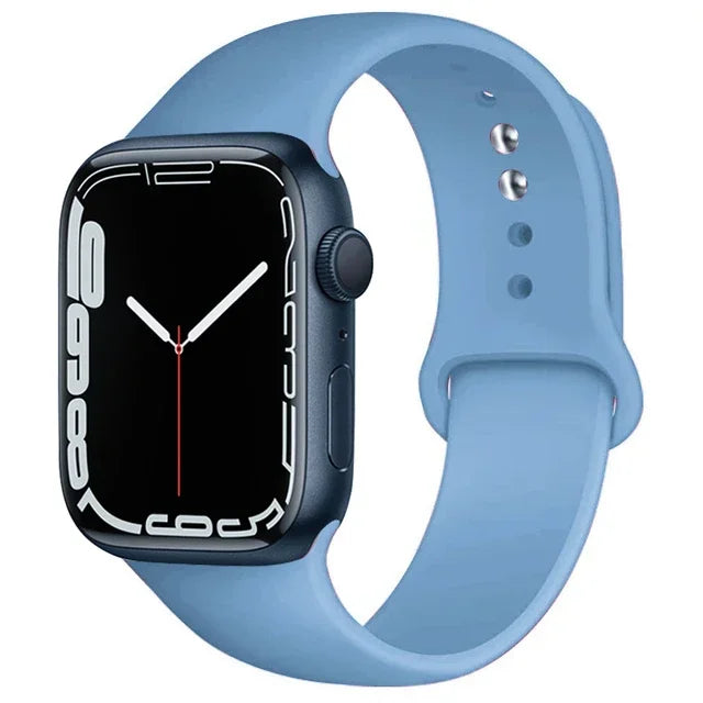 Silicone Band For Apple Watch straps 49mm 40mm 44 mm 45mm 46mm 42mm 41mm 38mm sports bracelet iWatch series 10 9 8 3 SE ultra