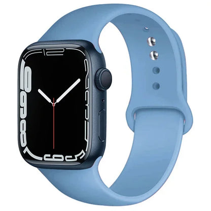 Silicone Band For Apple Watch straps 49mm 40mm 44 mm 45mm 46mm 42mm 41mm 38mm sports bracelet iWatch series 10 9 8 3 SE ultra