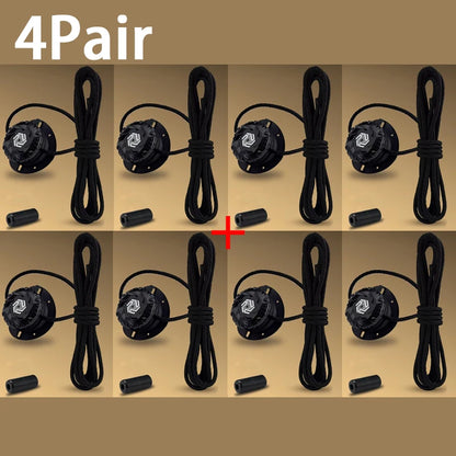Fashion Swivel Buckle Laces Automatic Shoelace Without ties Kids Adult Sneakers No Tie Shoe laces Shoe accessories 1Pair/2Pai