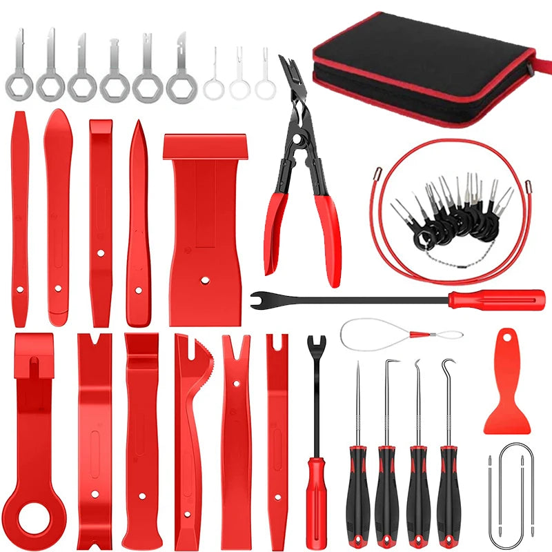 5/11/43PCS Car Trim Interior Plastic Disassembly Kit Car Clips Panel Dashboard Removal Tool Auto Trim Hand Removal Accessorie