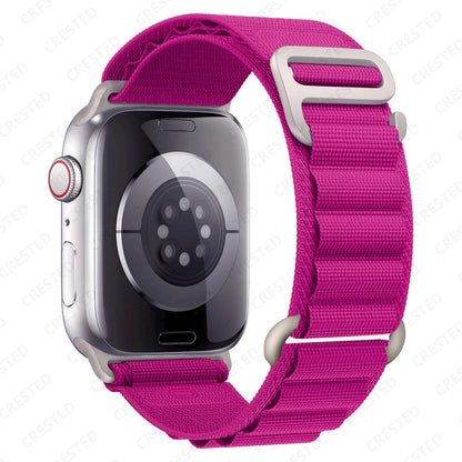 for Apple watch Straps 45mm 46mm 49mm 42mm iwatch Band 44mm 40mm Nylon Alpine bracelet correa Series 10 9 8 7 6 11 SE Ultra 2