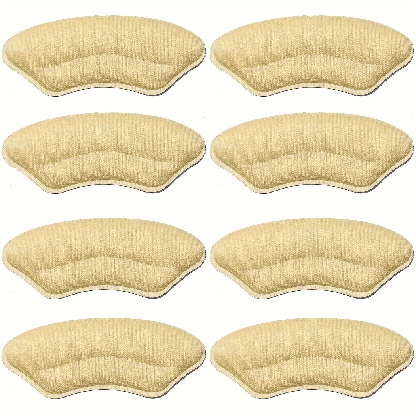 8-Pack Heel Pads for Too Big Shoes Self-Adhesive Heel Protectors Heel Inserts Improve Shoe Fit And Comfort Prevent Heel Slipp