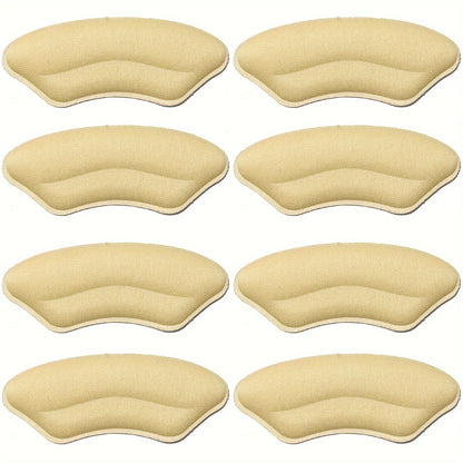 8-Pack Heel Pads for Too Big Shoes Self-Adhesive Heel Protectors Heel Inserts Improve Shoe Fit And Comfort Prevent Heel Slipp