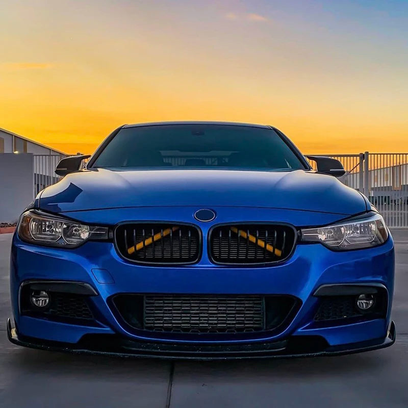 A Pair Car Front Grille Trim Strips For BMW F30 F31 F32 F33 F34 F36 F20 F21 F22 F23 G29 Car Sport Styling Decoration Accessor