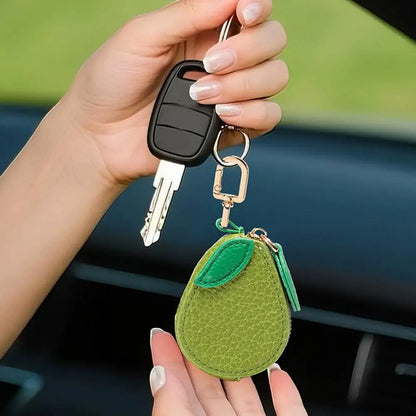 Fruit Coin Purse Cherry Blueberry Design Fruit Charm Coin Purse Cute PU Leather Pendant Keychain Earphone Bag Mini Storage Ba