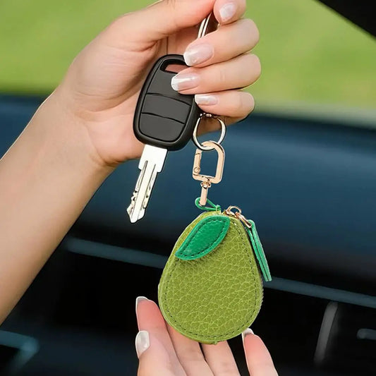 Fruit Coin Purse Cherry Blueberry Design Fruit Charm Coin Purse Cute PU Leather Pendant Keychain Earphone Bag Mini Storage Ba