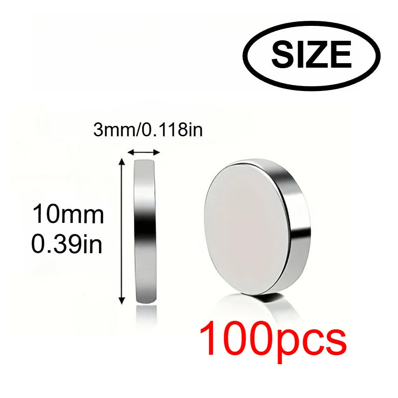 10x3/6x3mm mini Whiteboard Magnet, Widely Used in Halloween DIY, Refrigerator stickers Warehouse Tool Classification Bag Butt