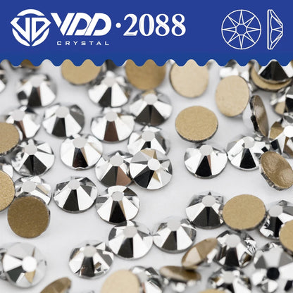 VDD SS16-SS30 High Quality AAAAA 2088 Rhinestones Crystal Flatback 8 Big 8 Small 16cut Stones For DIY Crafts Nail Art Decorat