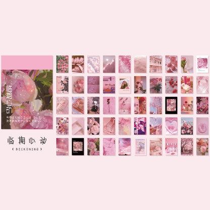 Yoofun 50 Sheets Natural Scenery&Art Paintings Stationery Stickers Book Aesthetic Landscape Cute Scrapbooking Planner Journal