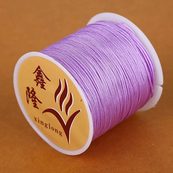 40m/lot 0.8mm Cotton Knotting Macrame Cord Nylon Thread String DIY Beading Braided Bracelet Jewelry Making - 10