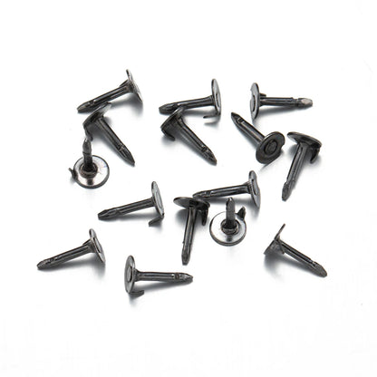 100pc Metal Locking Pin Back Brooch Badge Holder Lapel Base For DIY Jewellery Material Making Supply Craft Accessories Handma