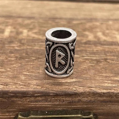 Nostalgia 1pcs Tree Of Life Bead For Hair Beard Braids Norse Runes Viking Symbols Beads For Bracelet Jewelry Making