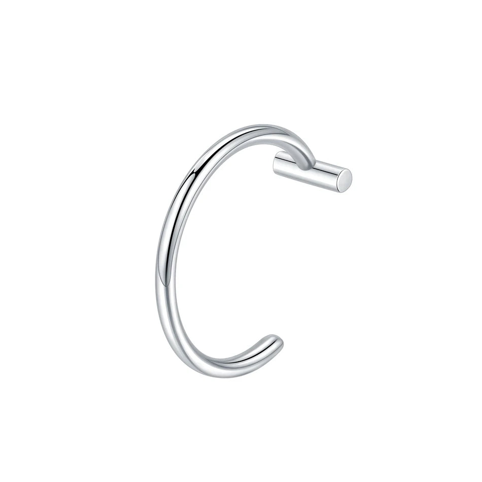1PC Stainless Steel Fake Nose Ring Hoop Septum Rings Non-Pierced C Clip Lip Ring Earring Fake Nose Piercings Women Body Jewel