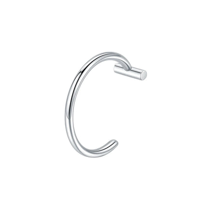 1PC Stainless Steel Fake Nose Ring Hoop Septum Rings Non-Pierced C Clip Lip Ring Earring Fake Nose Piercings Women Body Jewel