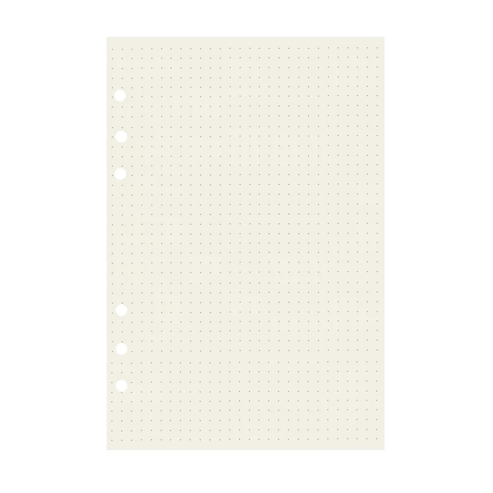 45 Pieces A5 A6 A7 6ring Loose Leaf Notebook Refill Binder Inner Page Budget Weekly Monthly To Do Line Dot Grid Paper Station